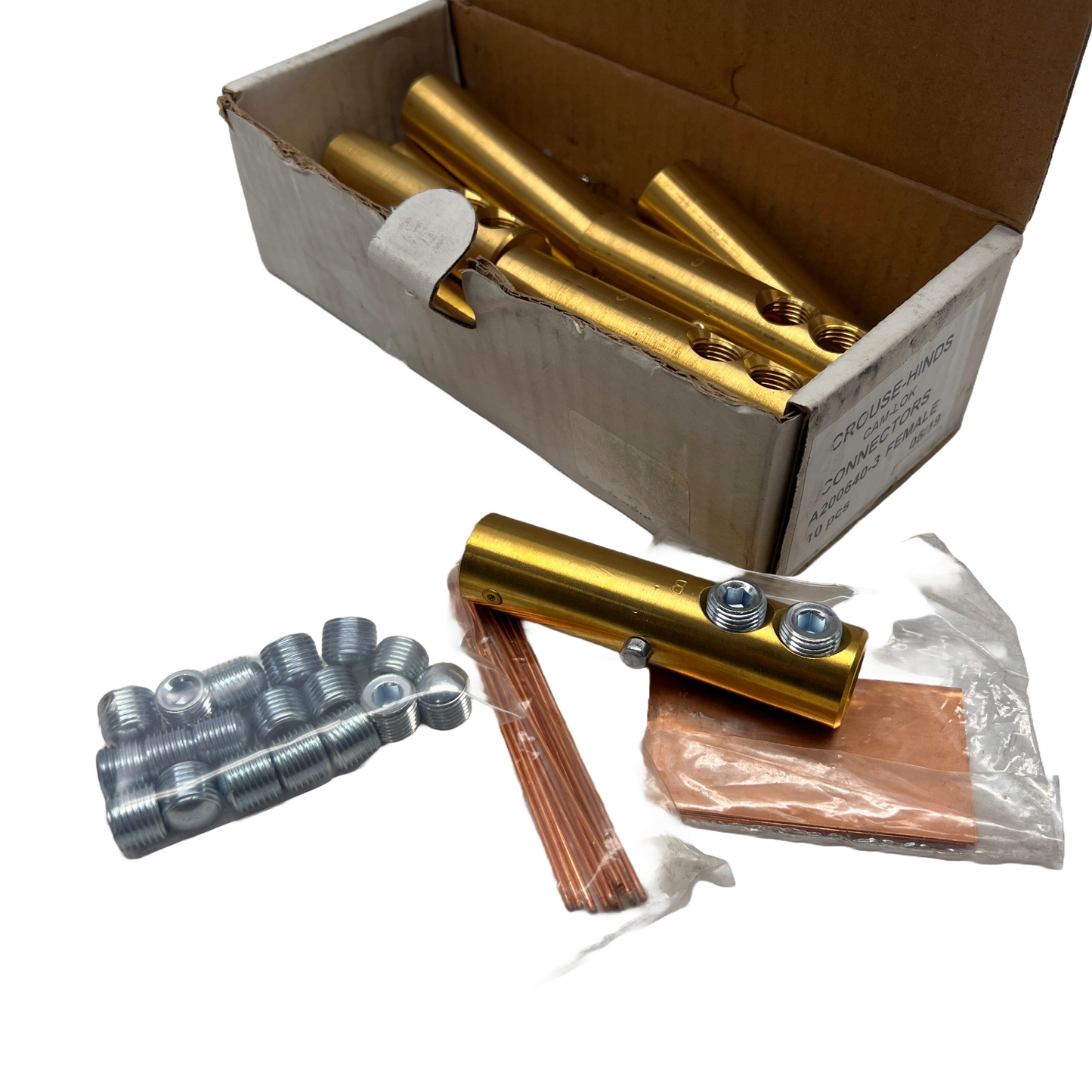 Crouse-Hinds A200640-3 Cam-Lock Connectors Contact Female Box of 10 Each