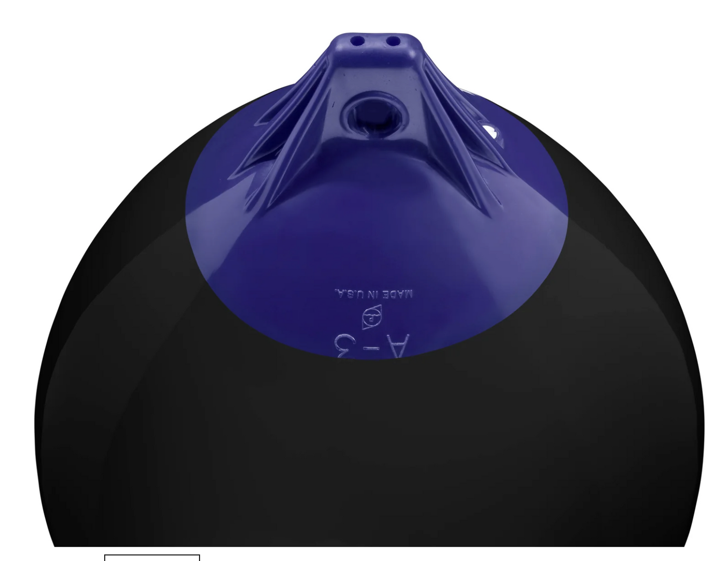 Polyform A-3 Buoy 2 each! Black with Navy Blue Rope Hold 17" X 23" 33-565-951
