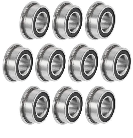10 pack FR8-2RS Flanged Ball Bearings Bearing 1/2"X1-1/8"X5/16" New