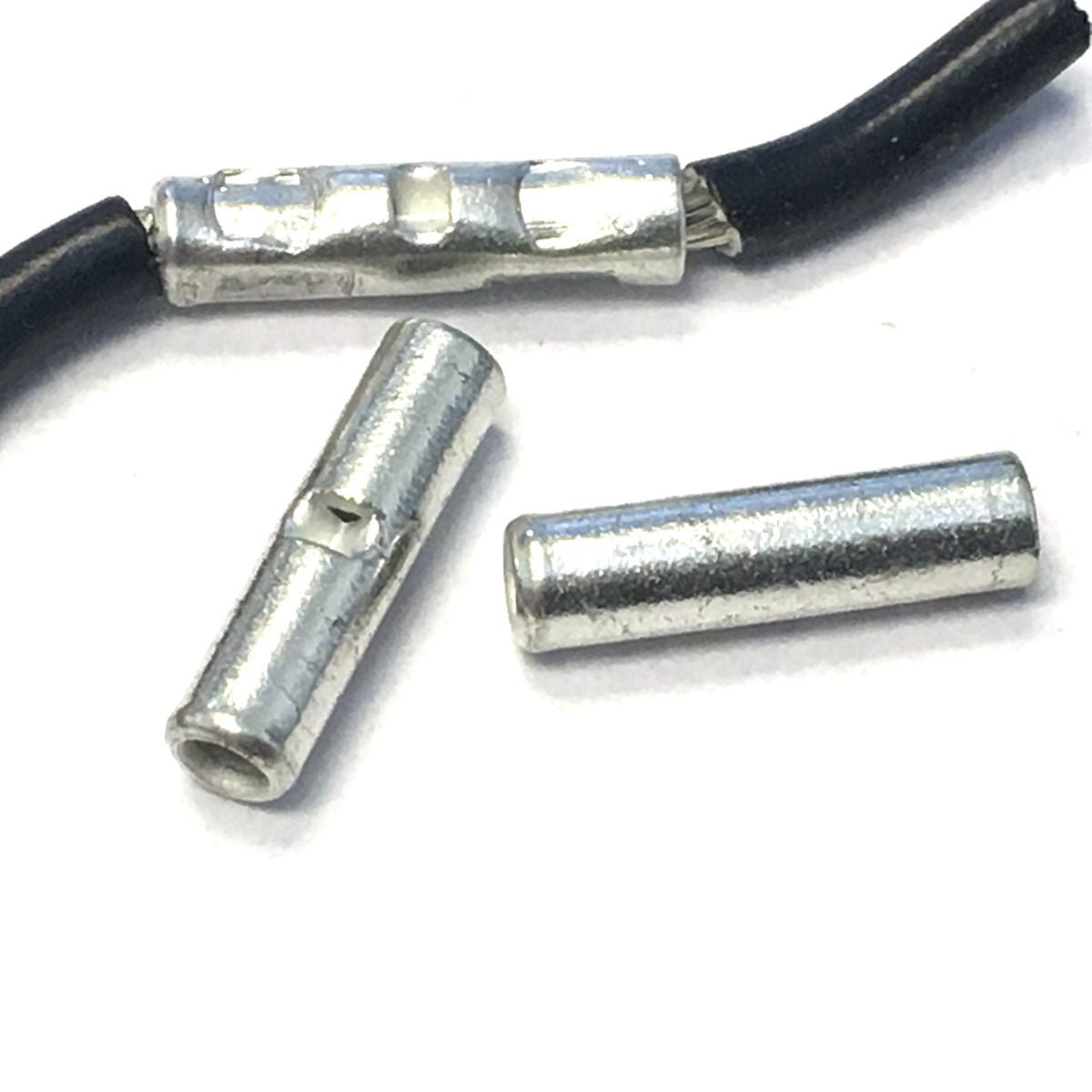BUTT Splice Connector Seamless Un-Insulated 16-14 Gauge Crimp Terminals