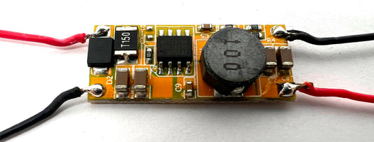 12 VDC to 5VDC DC-DC Converter 3A Angled 90 Degree Micro USB Adapter 30" Cable