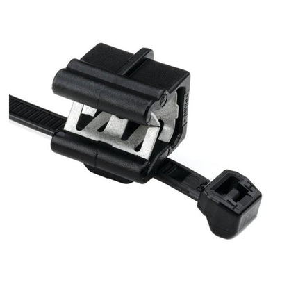 HellermanTyton 156-00878 T50R Wire Ties Black Edge Clip 500 Pcs T50ROSEC24