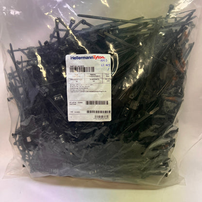 HellermanTyton 156-00878 T50R Wire Ties Black Edge Clip 500 Pcs T50ROSEC24