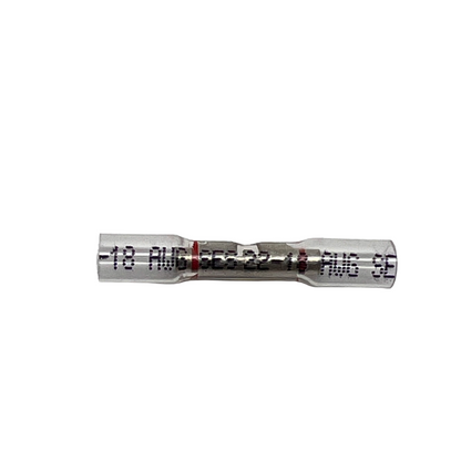 NSPA OptiSeal Red 22-18AWG Crystal Clear Sealed Crimp Butt Connector Pack/50