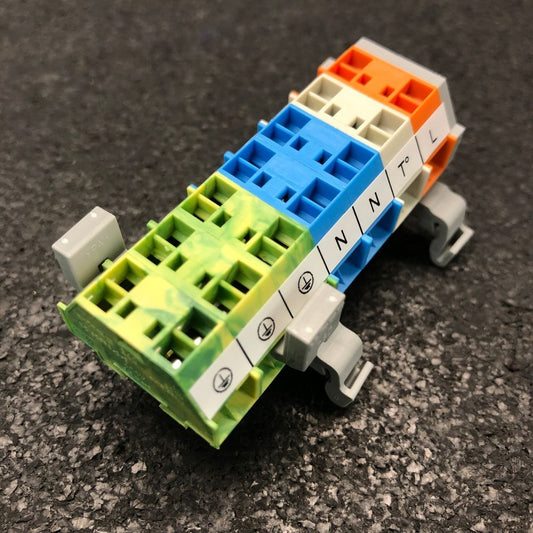 WAGO 260 Terminal Strip 7 Section 51157763 60127-394 IND.b Terminal Block