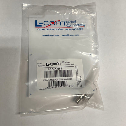 L-COM AXA-NMSF Coax Adapter N-Male/SMA-Female 50 Ohm - LOT/10 Each