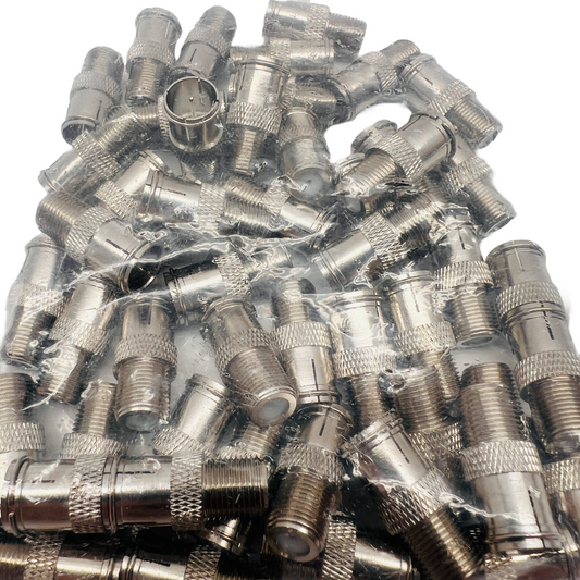 F59 Male Push on Antenna Cable Adapter RF Connector For RG6 or RG59 BA124 Pkg/50