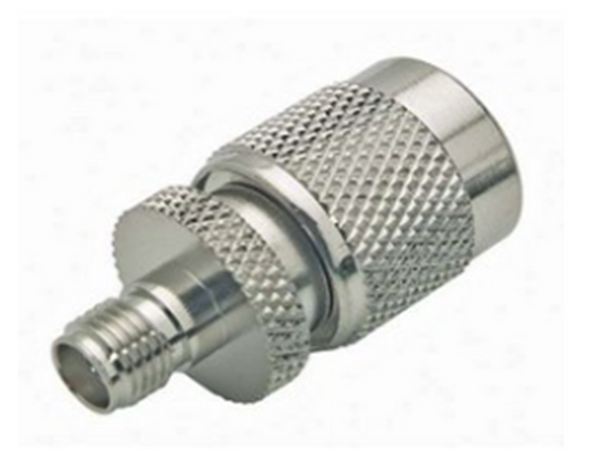 L-COM BA589 Coax Adapter TNC Plug / SMA Jack 50 Ohm - LOT/10 Each New