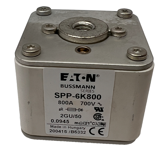 EATON BUSSMANN SPP-6K800 700V 800 AMP 2GU/50 Semiconductor Fuse