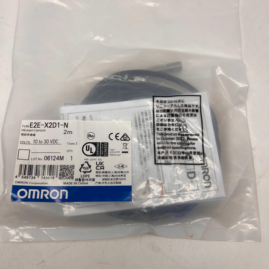 OMRON E2E-X2D1-N Industrial Proximity Sensor 2M 10-30VDC New