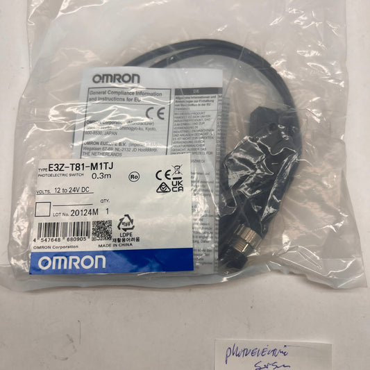 OMRON E3Z-T81-M1TJ Photoelectric Switch 0.3M 12-24VDC New