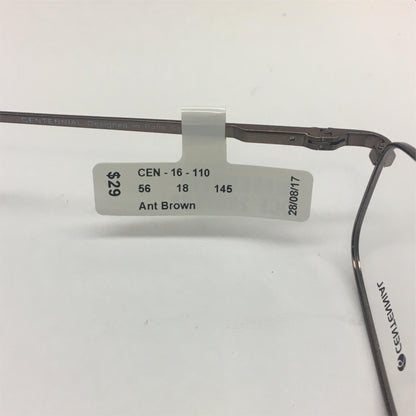 Eyeglass Frames Centennial 16-110 Ant Brown New!  Lot of 10 Each! Free Shipping!