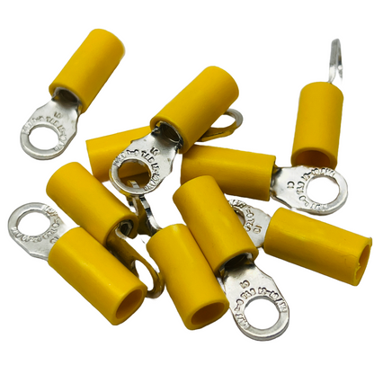 T&B Thomas & Betts 10RC-10 Sta-Kon Ring Crimp Terminal #10 Bolt 12-10AWG Pkg/50