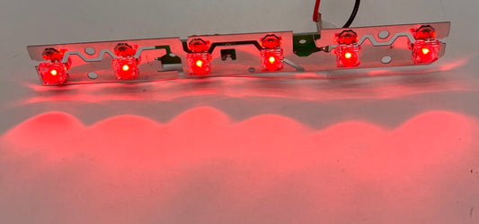6 LED Red Stop Tail Light Array Bare Assembly LumiLED HPWG-N500 12VDC 3rd Brake