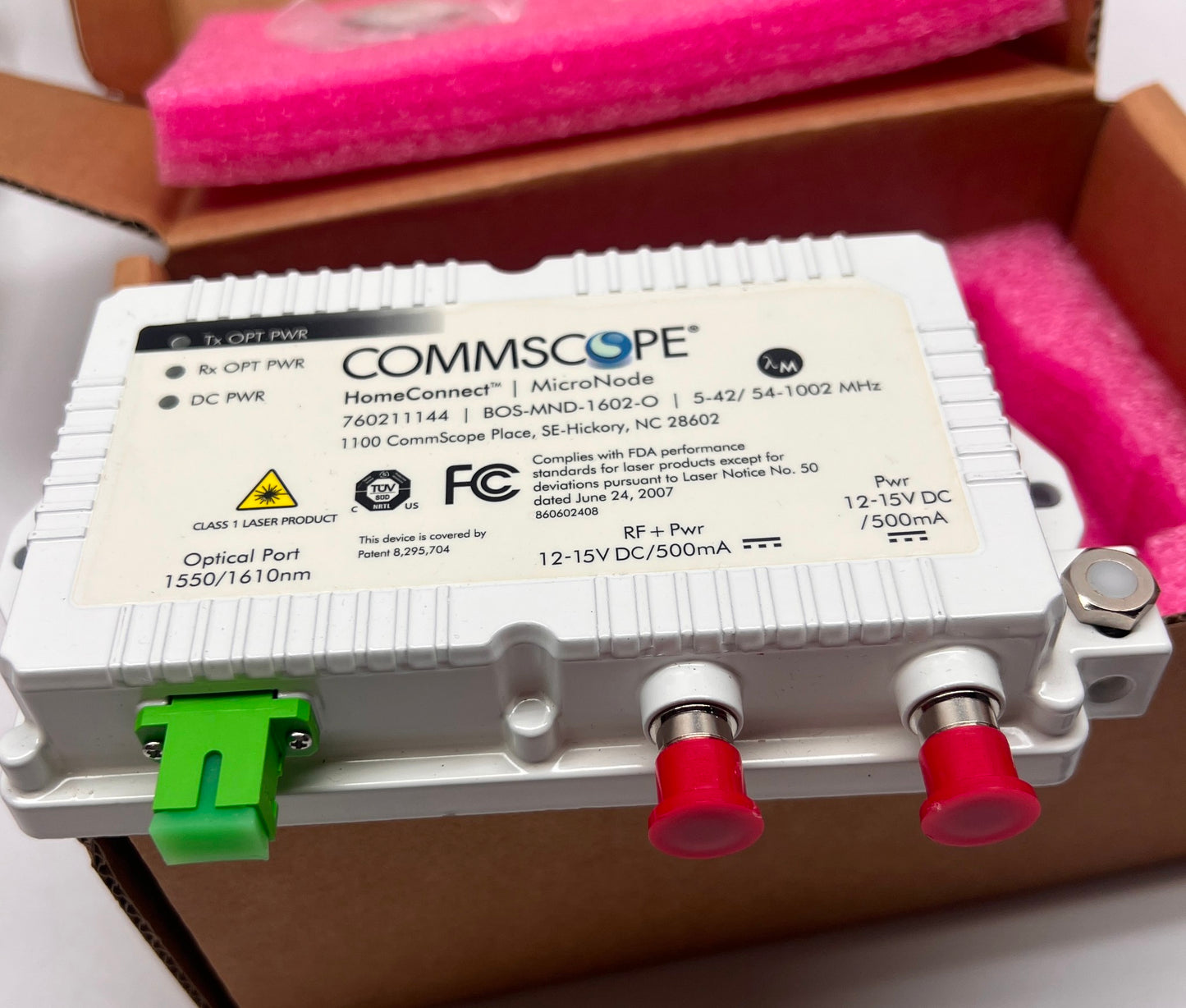 Commscope HomeConnect Micro Node BOS-MND-1602-O 760211144 5-42/54-1002 MHz NEW!