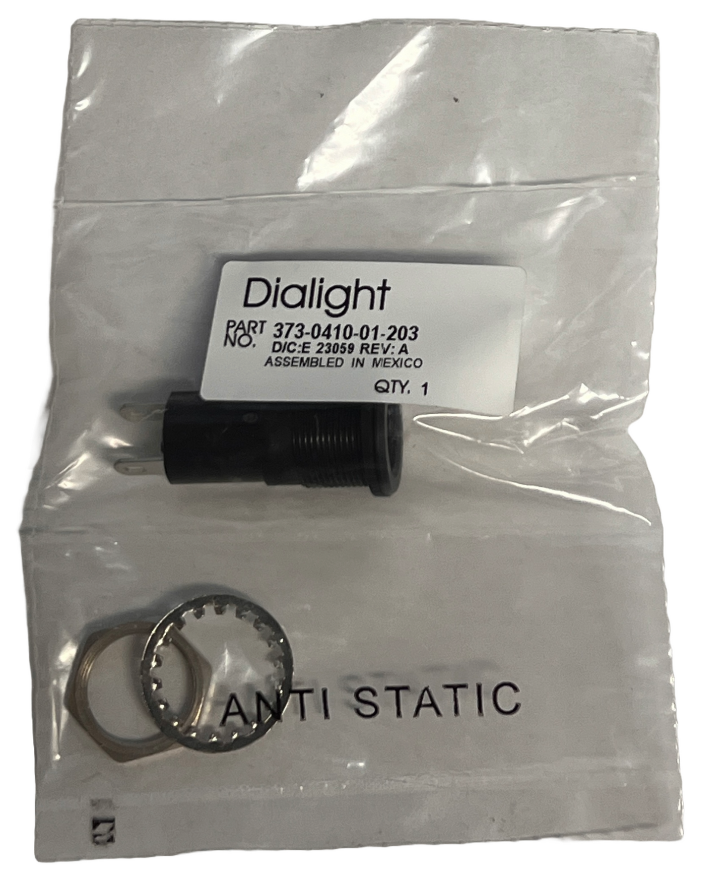 Dialight 373-0410-01-203 Lamp Indicator Housing Panel Mount Base New  T-3 1/4