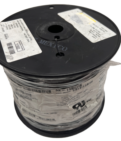 22AWG PTFE Insulated Silver Plated Cu Wire UL1213 Alpha 5855 2500 FT Black 19/34