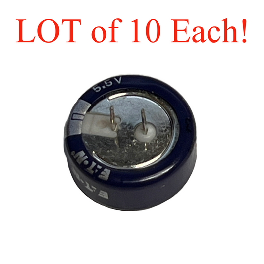 EATON KW-5R5C105-R 1.0 F 5.5V Supercapacitors Ultracapacitors Radial Lot/10 Pcs