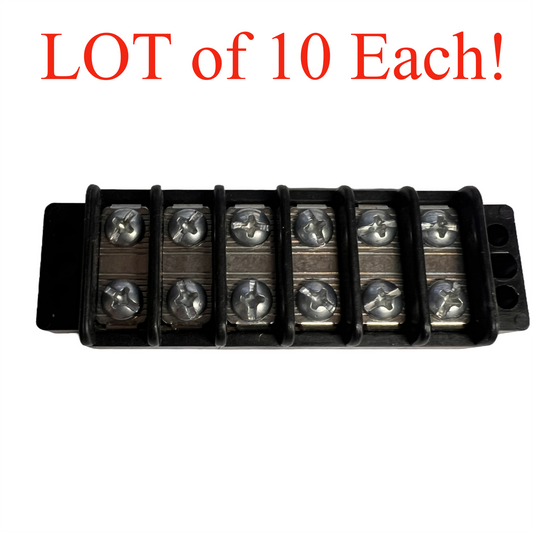 EATON TB200-06 Terminal Block Barrier Strip 2 Row 6 Pos 12-22 AWG LOT/10 Each