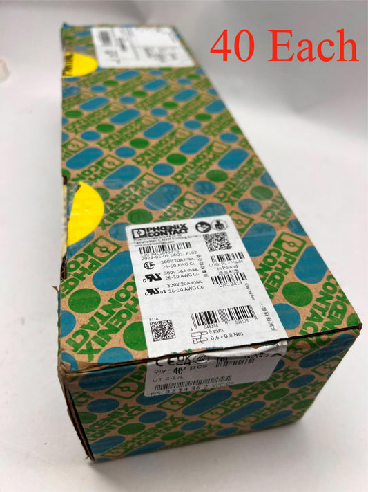 PHOENIX CONTACT UT 4-L/L Multi-level 26-10 AWG Terminal Block 3214362 40 Each