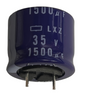 1500 uF 35V Capacitor (50 Each) Low Profile Radial LXZ Series Nippon Chemi-Con