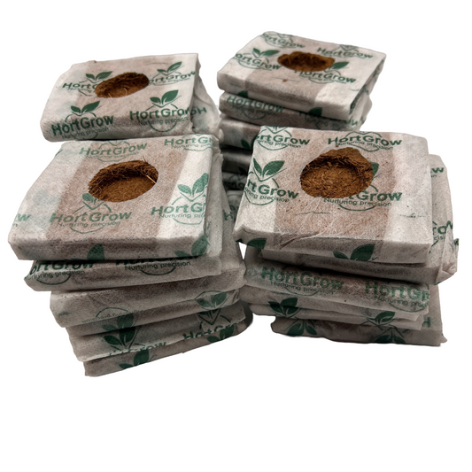 HortGrow Coco Coir Grow Cubes 4X4X2 24 Pcs Garden Hydroponics Greenhouse Organic