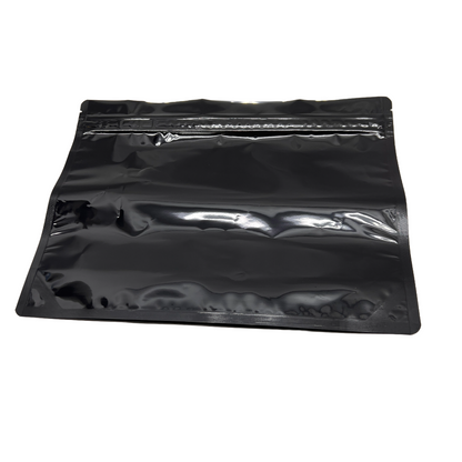 HighLock Child Resistant 12X9X3 Gloss Black Opaque CR Barrier Exit Bags 50 Pcs