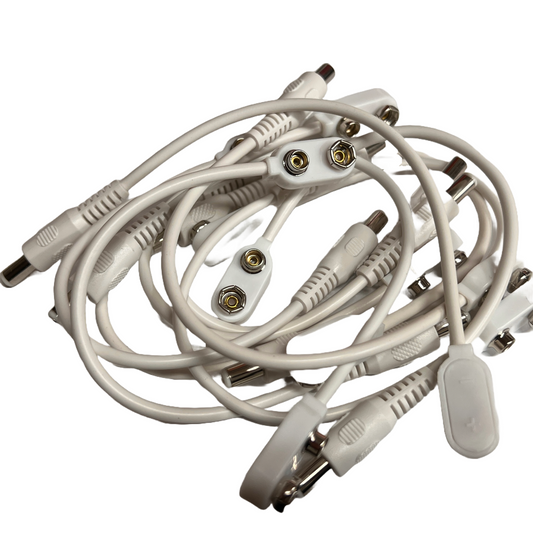 9V Snap Connector to 5.5mm/2.1mm Barrel Plug DC Male 8" Adapter 12 Each Lot