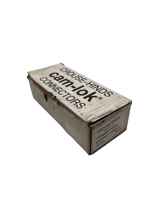 Crouse-Hinds A200640-3 Cam-Lock Connectors Contact Female Box of 10 Each