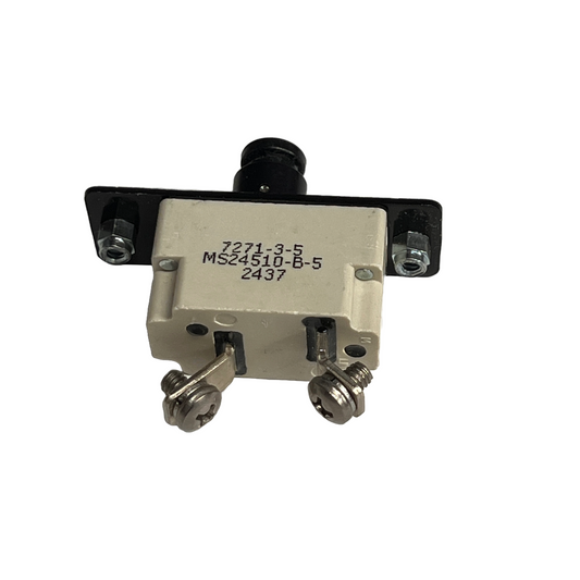 Klixon MS24510-B-5 7271-3-5 Aircraft C-130 Circuit Breaker NSN 5925-00-625-7817