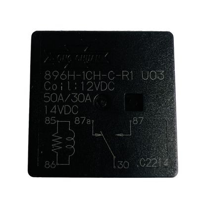 Song Chuan 896H-1CH-C-R1-U03-12VDC Automotive relay, SPDT, Sealed 30A / 50A 3pcs