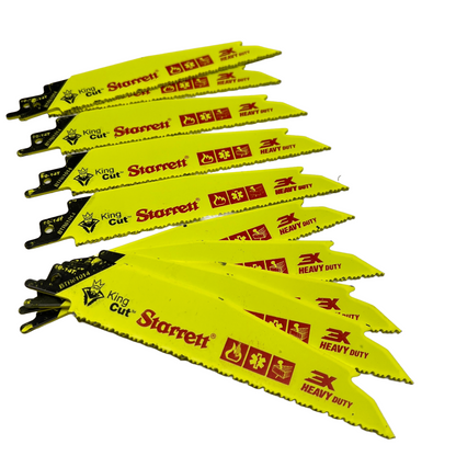 Starrett BTR61014 King Cut 3X Heavy Duty Reciprocuting Saw Blade Lot/10 Each