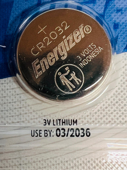 Energizer 2032 Batteries (12 Pack, 2 pkgs/6), 3V Lithium Coin Cells Use by 2036!