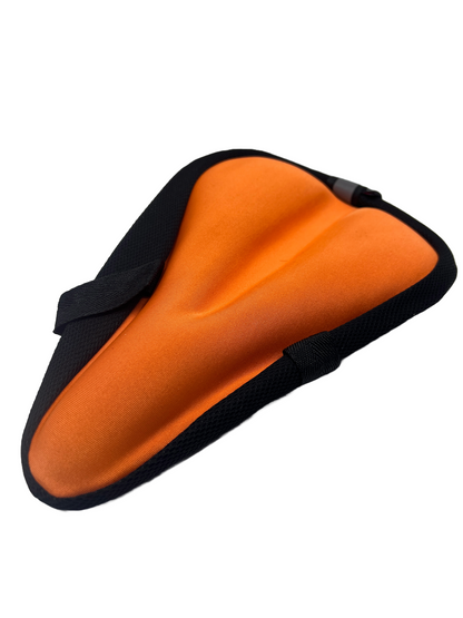 LUXOBIKE Gel Bike Seat Cushion Cover Padded Saddle Bikes Extra Soft Orange Lot/6
