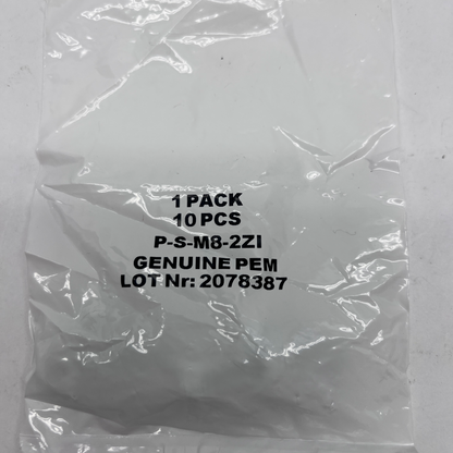 PEM S-M8-2ZI Self-Clinching Nut Flush Fastener Penn Engineering 100 each