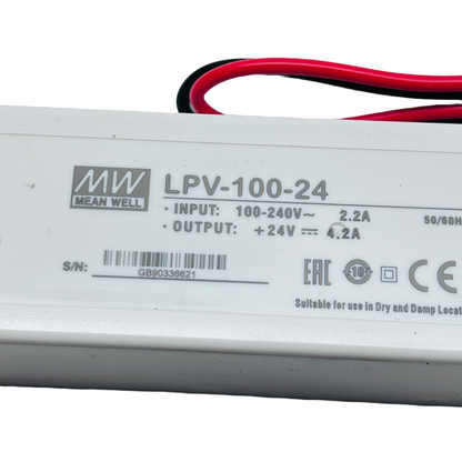 Mean Well LPV-100-24 LED Driver Power Supply 100 W 24VDC 4.2A Contec Leviton