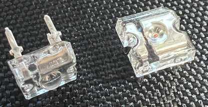 GREEN LED 515nm-520nm 4 Pin 4000-4500 MCD Superflux Clear 3.0-3.5V 10 Each