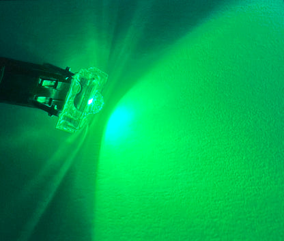 GREEN LED 515nm-520nm 4 Pin 4000-4500 MCD Superflux Clear 3.0-3.5V 10 Each