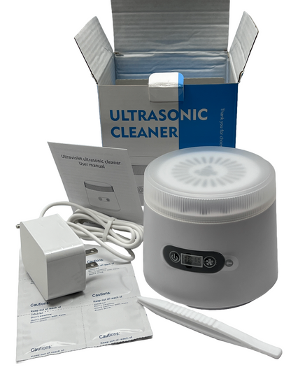 Ultrasonic Cleaner UC01 UV Sterilizing Dentures Dental Retainers Jewelry 2 Each!