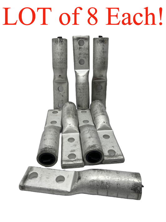 BURNDY YA36A3 HYLUG 600Mcm Aluminum/Copper 2-Hole Lug      8 Each