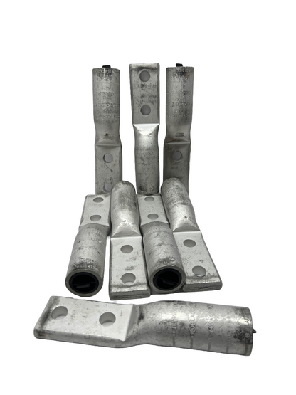 BURNDY YA36A3 Hylug Lug, Compression; Aluminum; 5/8 in.; 2 Holes; 600 MCM 8 Each