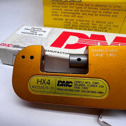 Daniels Manufacturing HX4 Open Frame Crimper Crimping Crimp Tool M22520/5-01