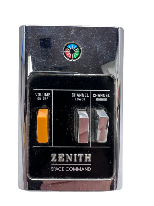 Zenith SPACE COMMAND TV Remote Control Untested Chrome Vintage