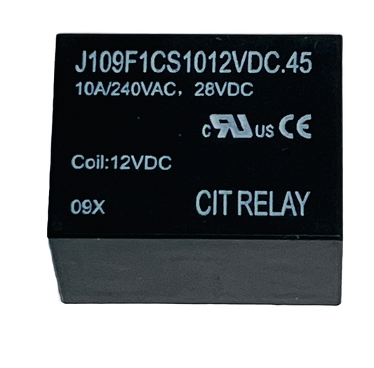 250 Each CIT Relay SPDT 1C 10A 12VDC PC Mount J109F1CS1012VDC.45