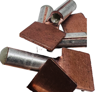 Square Flat Tab Crimp Copper Terminals Lugs 25 Each 15mm X 19mm Tab No Hole