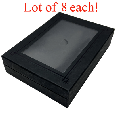 Storage Box for Perky Boxes Mineral Specimens Black 5"X7"X1.5" Lot of 8 Each