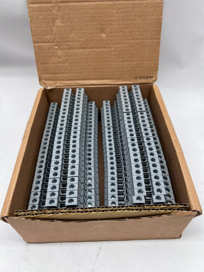TE Entrelec 1SNA115271R2200 Terminal Block, Din Rail, 4Pos, 22-12Awg Box of 50