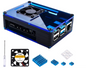 Miuzei Raspberry Pi 4 Case w/Cooling Fan 4 Pc Aluminum Heat Sinks (no Pi Board)