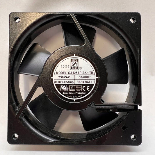 Orion Fan OA125AP-22-1TB AC Fan Axial Ball Bearing 230V 160V to 260V 75CFM 42dB