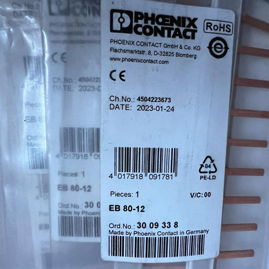 Phoenix Contact Terminal Block Jumper 801-809-5453 Position 3009338 EB80-12